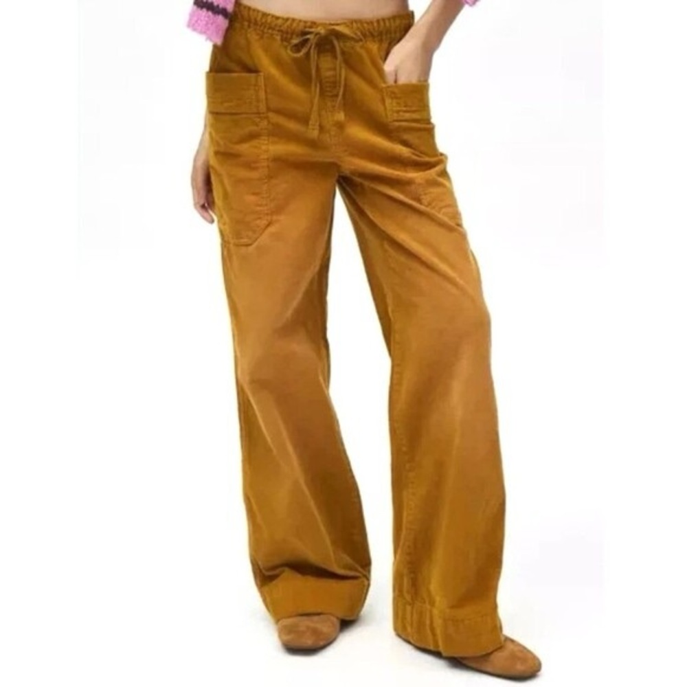 Kimchi Blue Urban Outfitter Pants Womens S Wide Leg Corduroy Slouchy Golden Boho